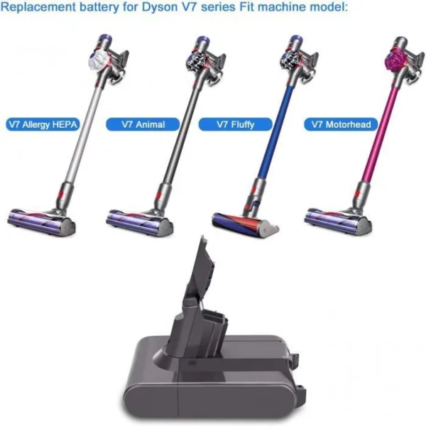 marques de renommée Power Direct 3500 MAh Dyson V7 Batterie Pour Dyson V7 Animal V7 Motorhead Pro V7 Fl… 3
