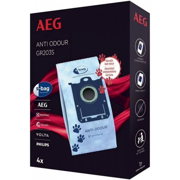 excellents soldes AEG Lot De 4 Sacs Gr203s Anti-odeur Pour Animal De Compagnie Destinés Aux… 1
