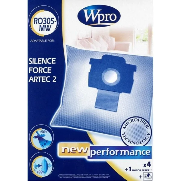 Neuve avec étiquette WPRO Sacs Aspirateur W RO 305 MW 1