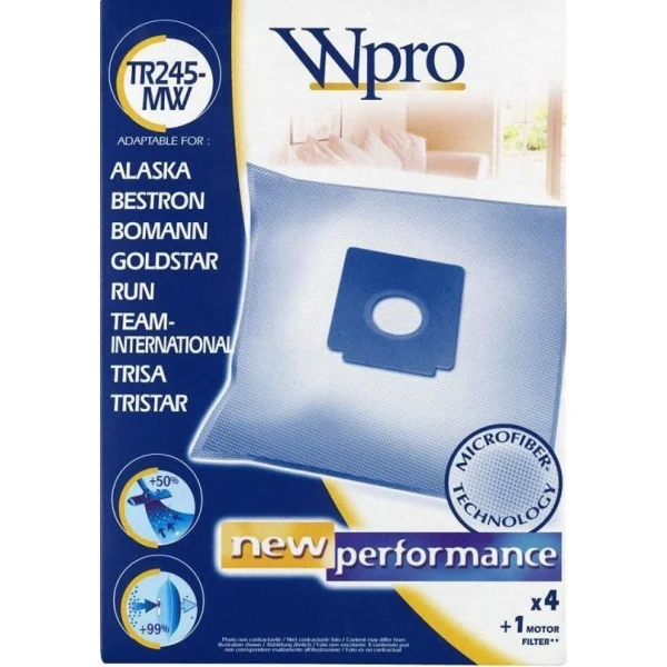 WPRO Sacs Aspirateur W SA 257 MW pas cher 1