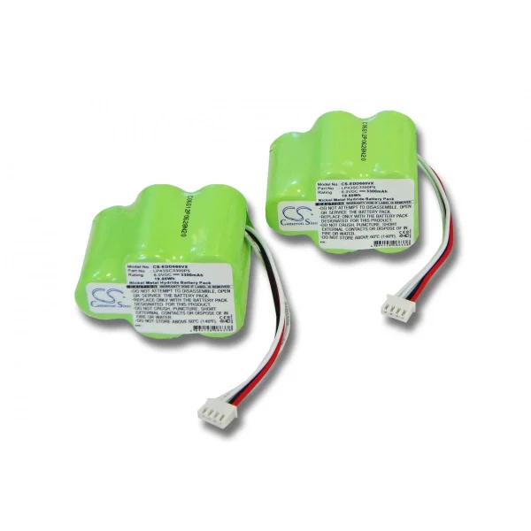 bas prix Vhbw 2x Ni-MH Batterie 3300mAh (6V) Pour Aspirateur COD 35601130, RB00… 1
